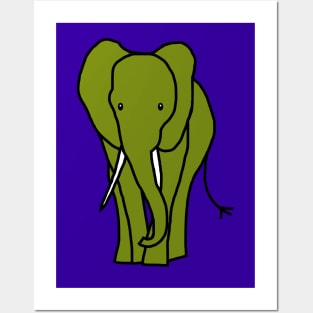 Green Elephant Posters and Art